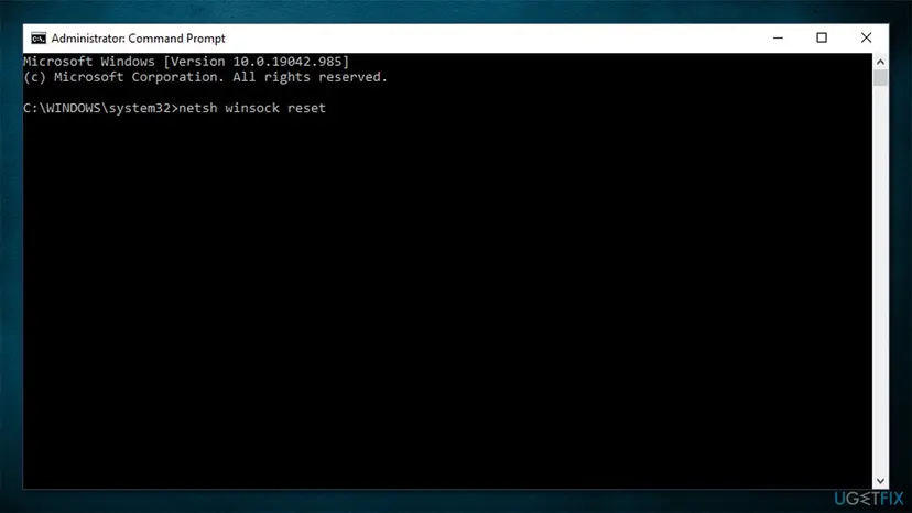 How to fix windows update error 0x800f0986 winsock reset