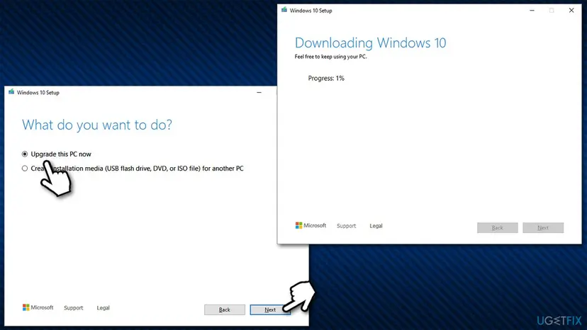 How to fix windows update error 0x800f0990 use media creation tool