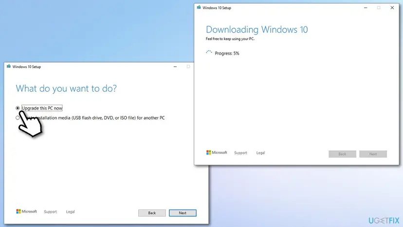 How to fix windows update error 0xc190012e reset install use media creation tool