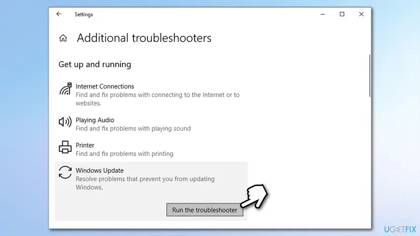 How to fix windows update error 0xc190012e run troubleshooter2