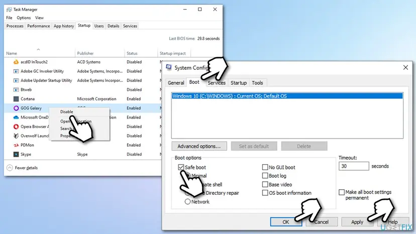 How to fix windows update error 0xc190012e safe boot2