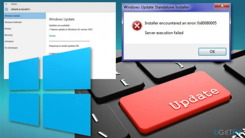 How to fix windows update error code 0x80080005 updates