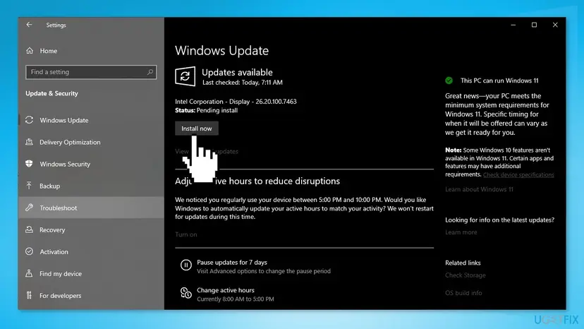 Install windows updates