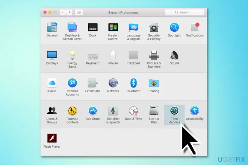 Open time machine mac