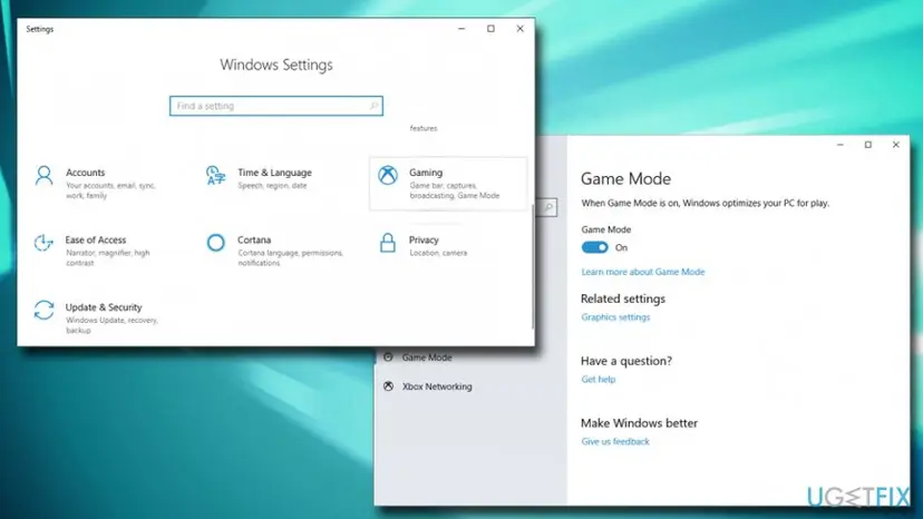 Optimize gaming pc turn on game mode