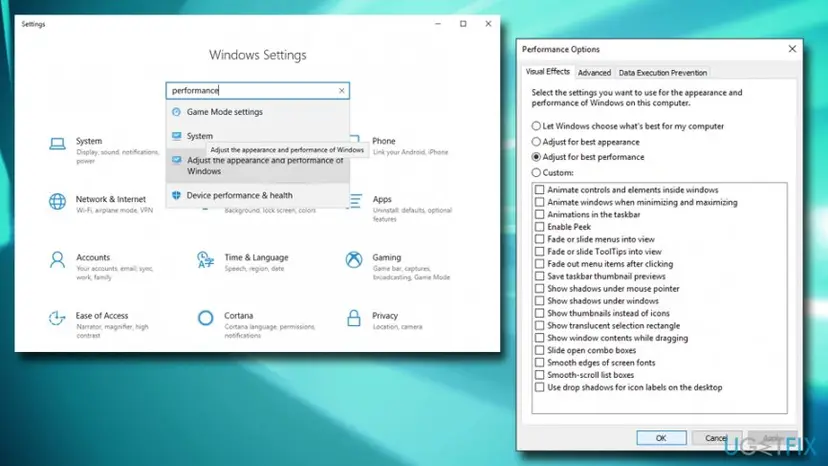 Optimize gaming pc tweak windows perofrmance options