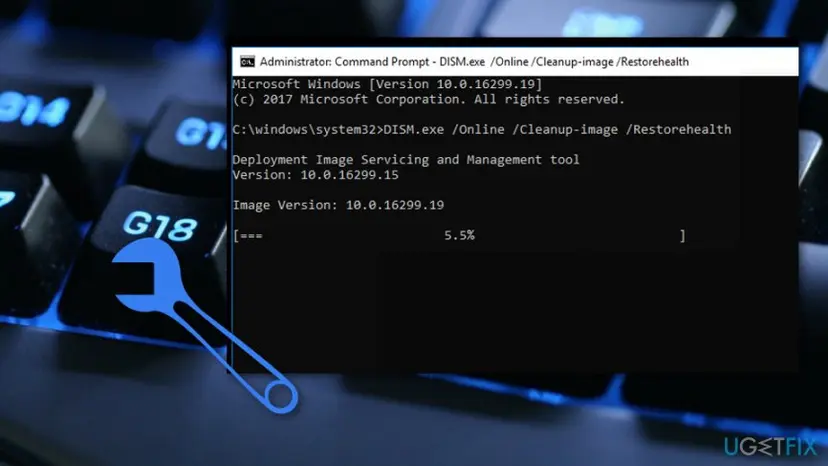 Perform a dism scan