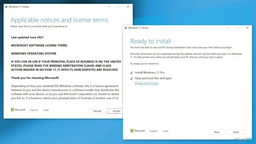 Perform a repair install2