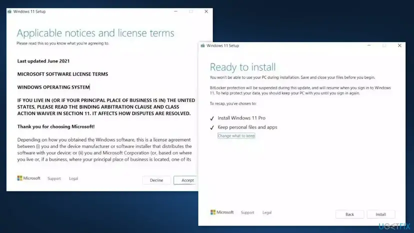 Repair install windows