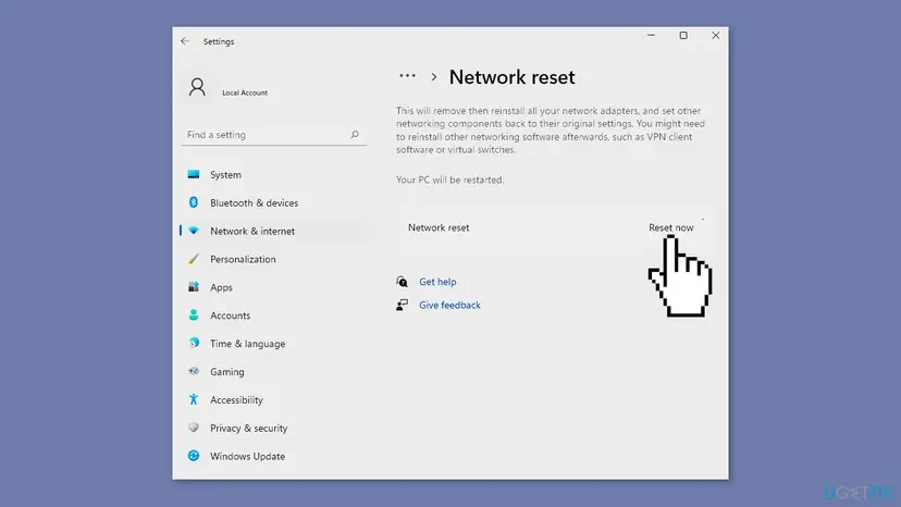 Reset network