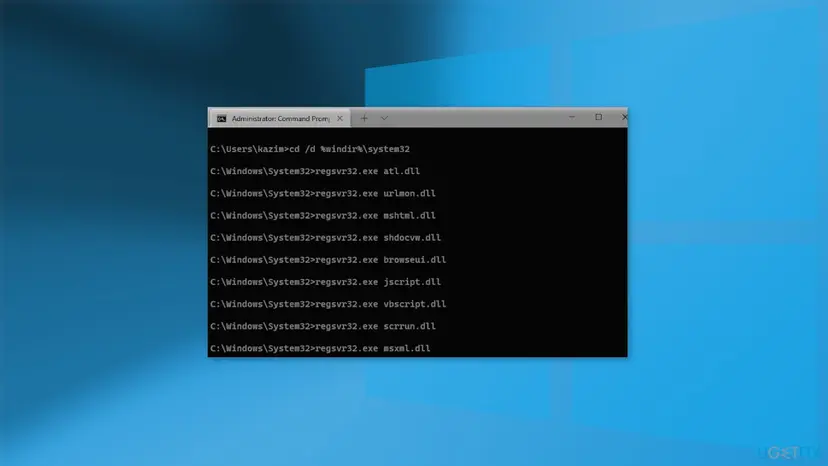 Reset windows update components