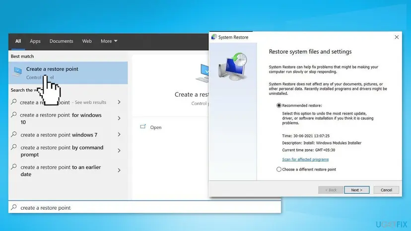Run system restore