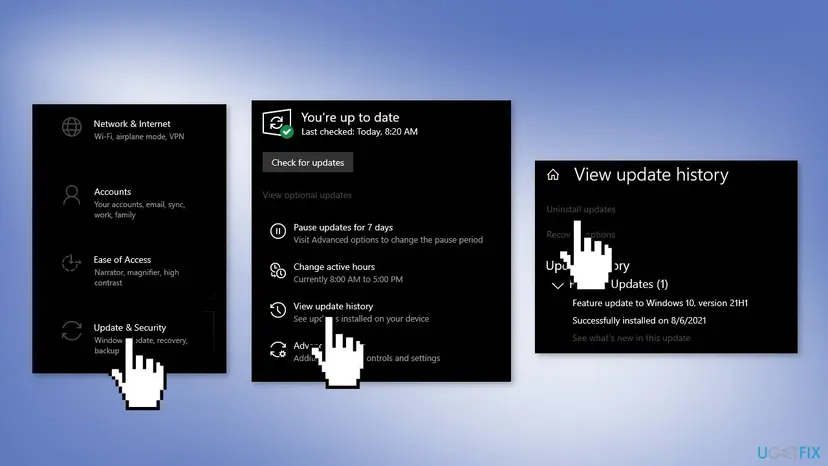 Uninstall kb5017308