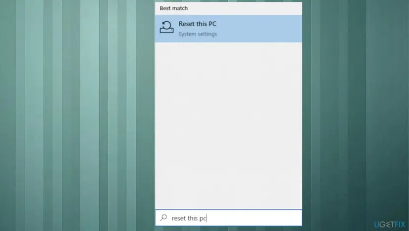 Update error 0x800f0805 fix reset the pc