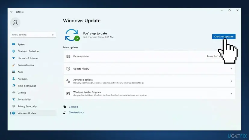 Update windows