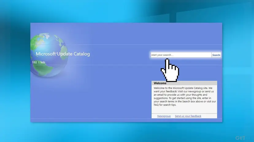 Use microsoft update catalog2