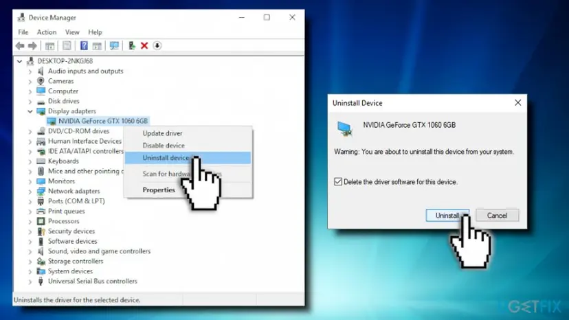 Video scheduler internal error reinstall drivers