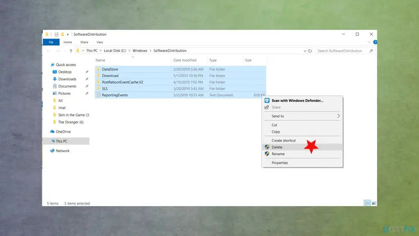 Windows update error 0x80070541 fix folder delete