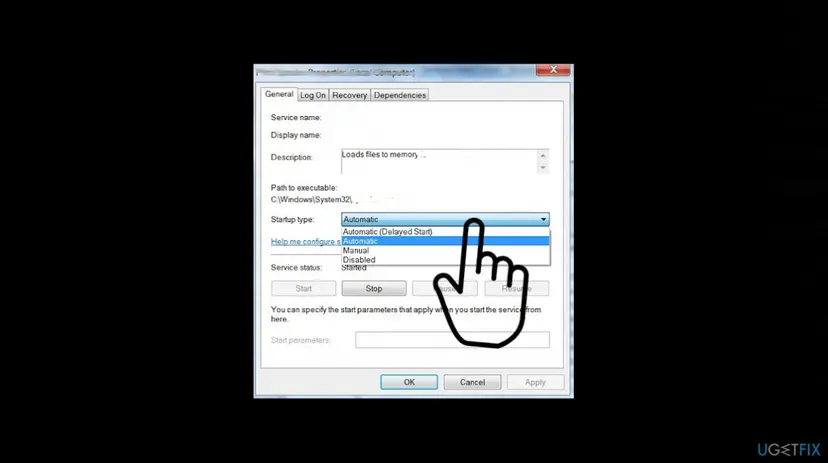 Windows update error 0x800705b3 startup type
