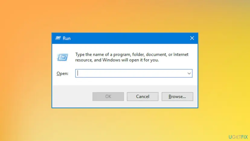Windows update error 0x80092004 run box