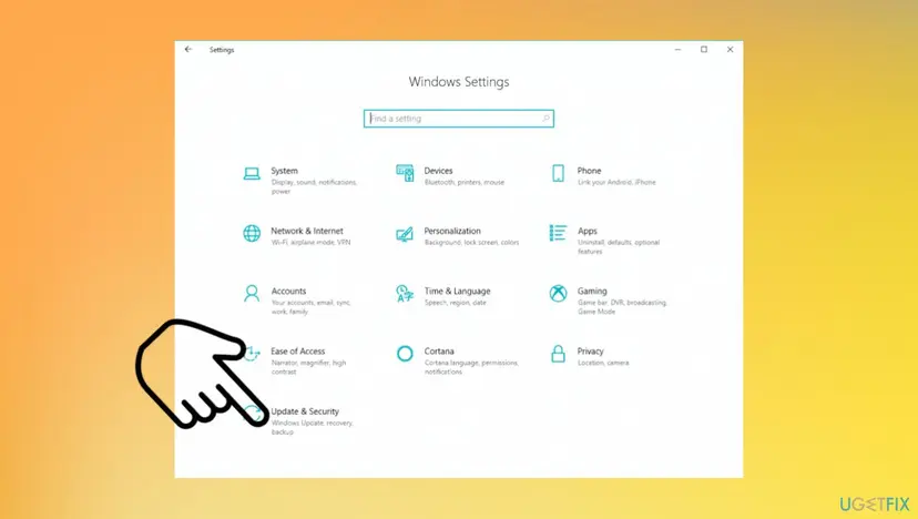 Windows update error 0x80092004 settings
