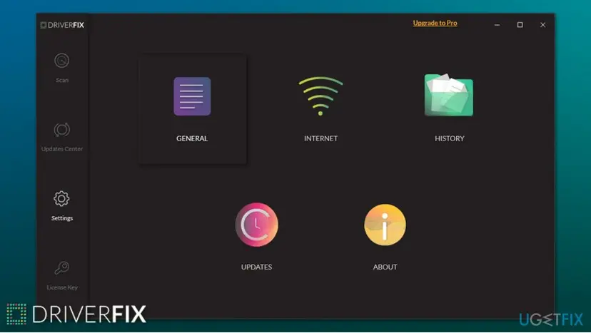 Driverfix user interface