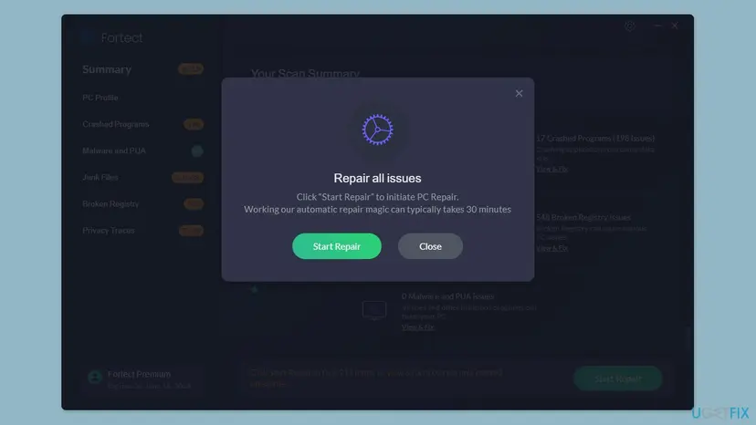 Fortect repair all