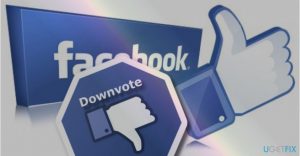 Facebook downvote button