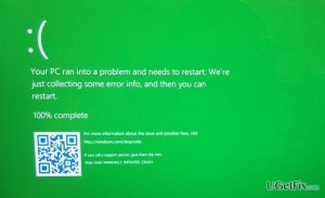 Green screen of death