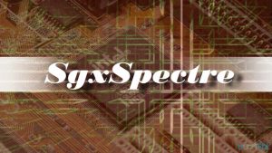 Sgxspectre attack