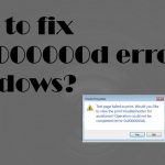 0x0000000d error fix