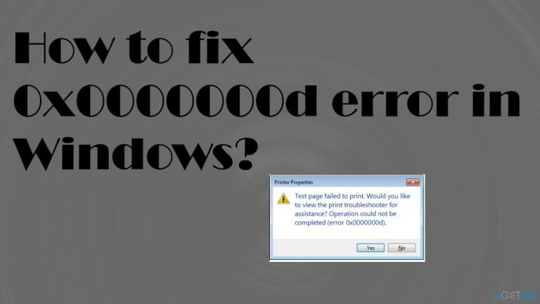 How to fix 0x0000000d error in Windows?