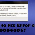 0x80004005 error how to fix