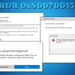0x80070015 error fix