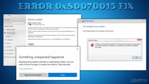 0x80070015 error fix