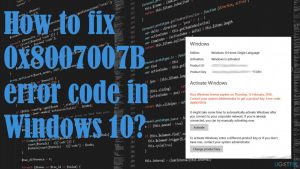 0x8007007b error code fix