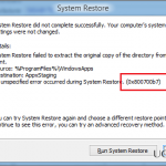 0x800700b7 error