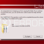 0x80071ac3 error