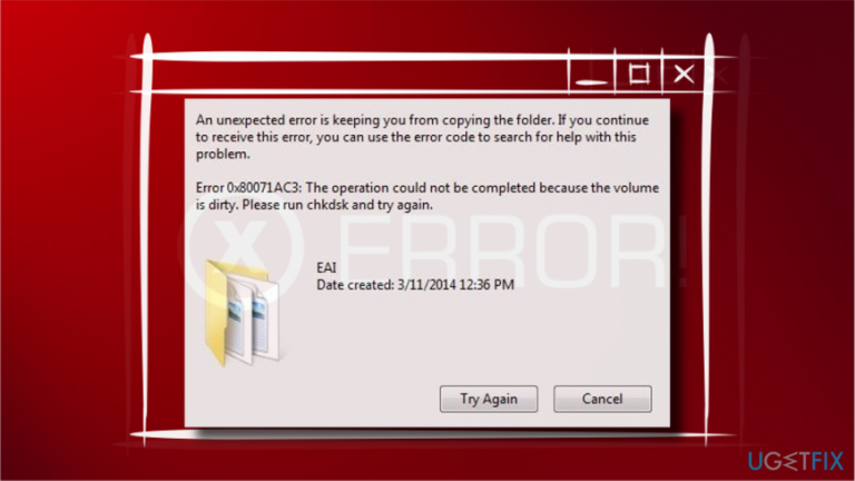 How to fix 0X80071AC3 “The Volume is Dirty” error on Windows?
