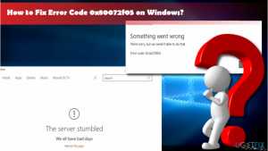 0x80072f05 error