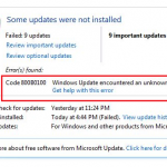 Windows 10 error code: 0x800b0100