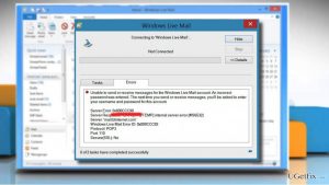 0x800ccc90 error on live mail