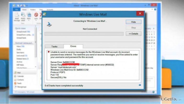 How to Fix Windows Live Mail Error Code 0x800CCC90?