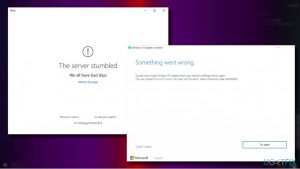 0x80190001 error