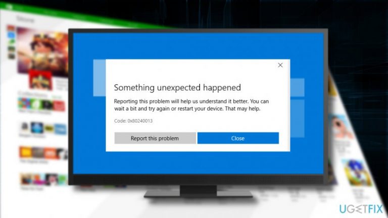 How to fix Windows Store error 0x80240013?