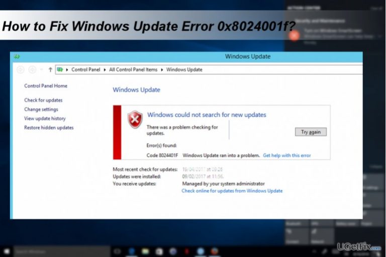 How to Fix Windows Update Error 0x8024001f?