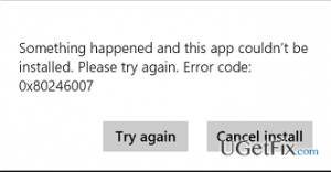 0x80246007 error