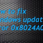 0x8024a004 windows fix