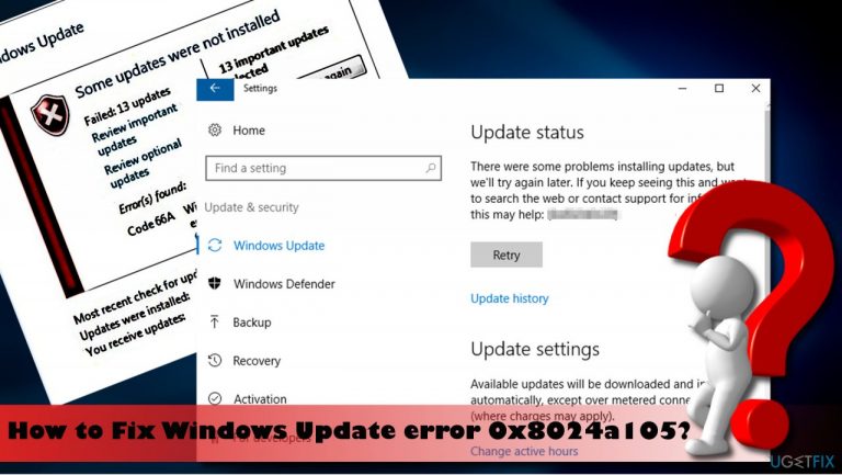 How to fix Windows Update Error Code 0x8024a105?