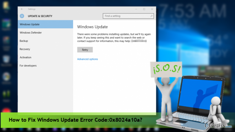 How to Fix Windows Update Error Code 0x8024a10a?